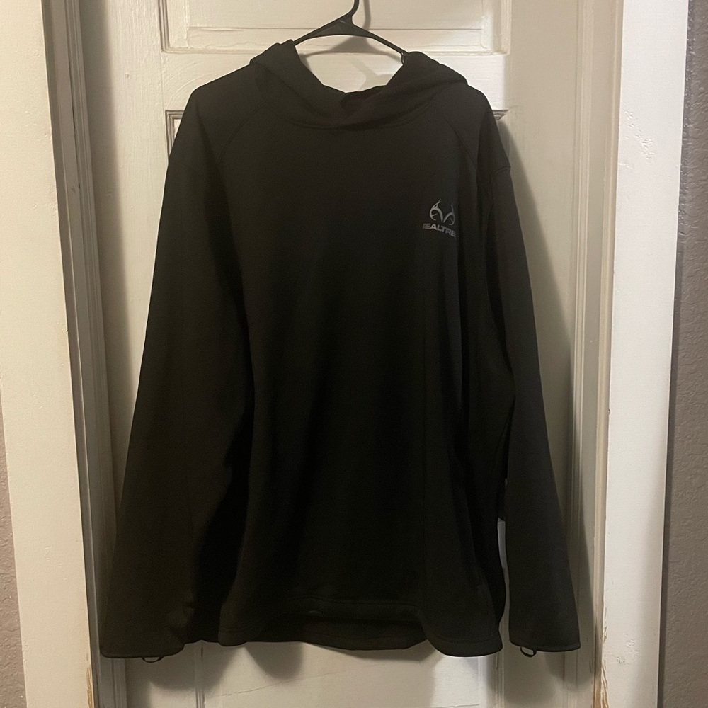 Real Tree Mens Tech Hoodie Sz 3XL Black